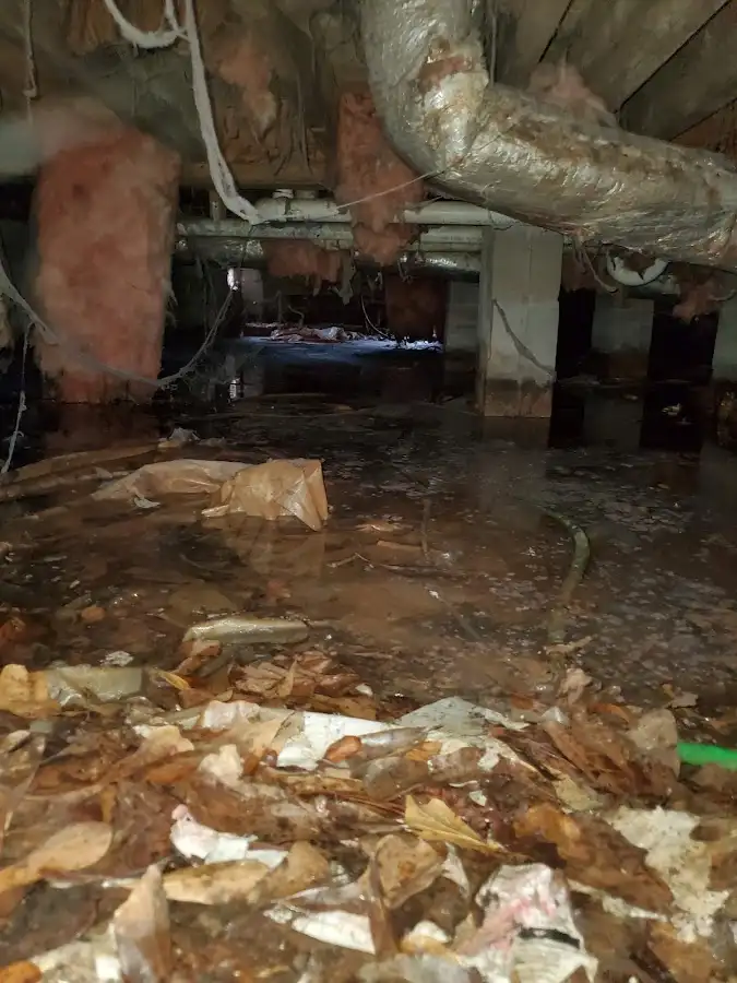 Crawl space flood assessment for Commercial Water Damage Restoration in Selah